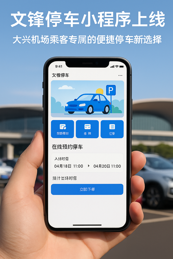 大興機場停車位提前鎖定，臨時找車位的焦慮可以避免了